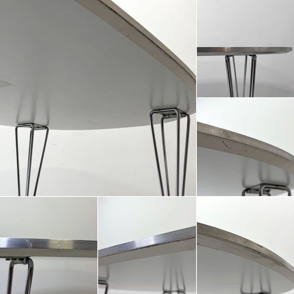 フリッツハンセン Fritz Hansen Bテーブル スーパー楕円テーブル ダイニングテーブル ピート・ハイン ブルーノ・マットソン アルネ・ヤコブセン デンマーク 北欧家具 ●