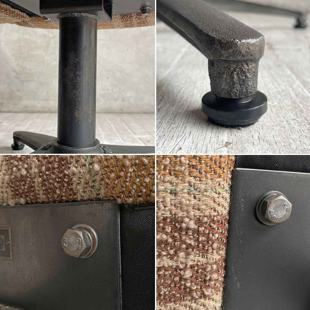 トラックファニチャー TRUCK FURNITURE ラグタイム RAGTIME ロッキングチェア オットマン スツール ウールストライプ生地 参考定価￥151,800- ♪