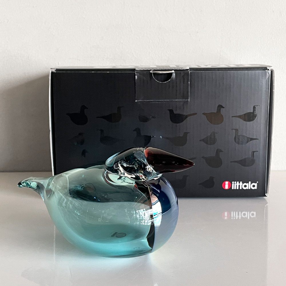 イッタラバード iittala Bird バーズバイトイッカ Birds by Toikka クイーンフィッシャー Queenfisher シーブルー 2019年限定 オイバ・トイッカ Oiva Toikka 箱付 北欧雑貨 ■