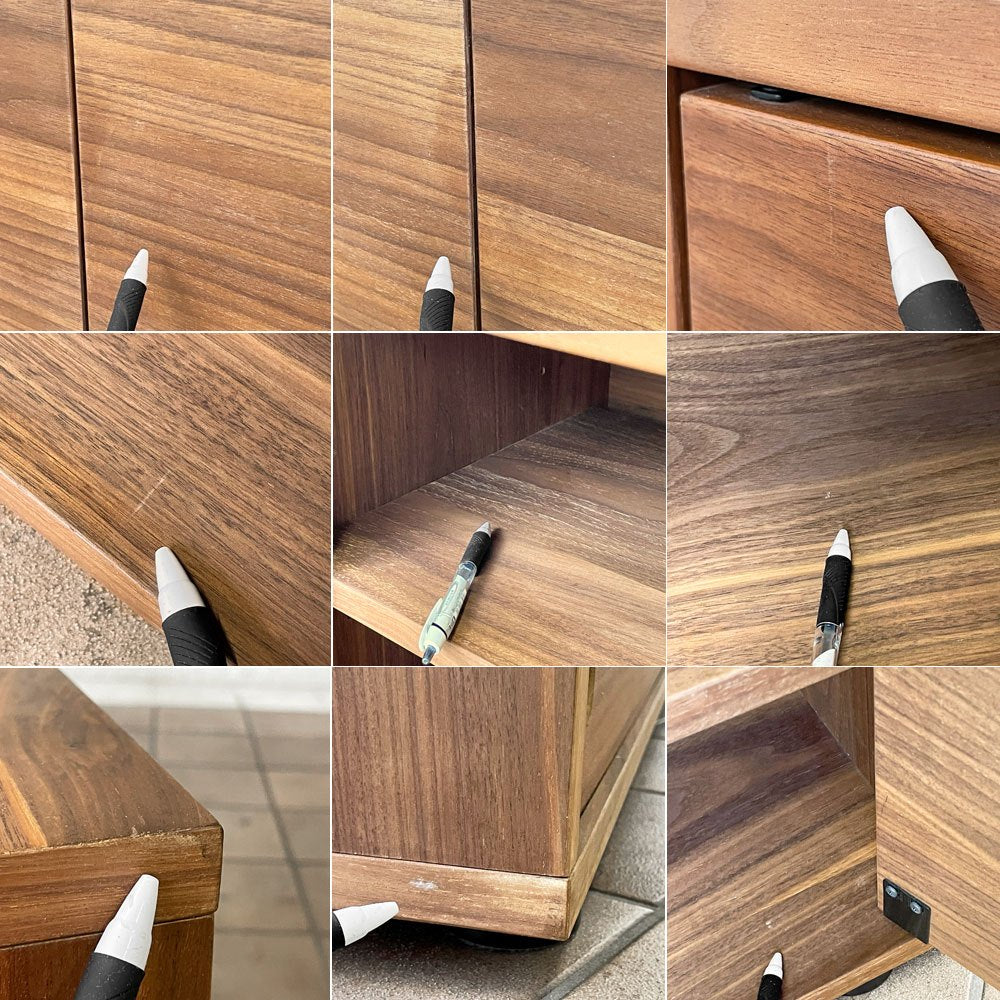 無印良品 MUJI ウォールナット材 AVボード スタッキングキャビネット Bセット 販売終了品 ◇
