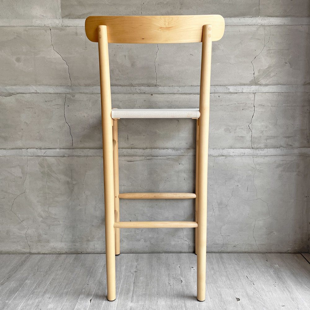 マルニ木工 MARUNI collection ライトウッド Lightwood バースツール ハイ メープル材  メッシュシート ジャスパー・モリソン Jasper Morrison 参考価格￥105,600- B ♪