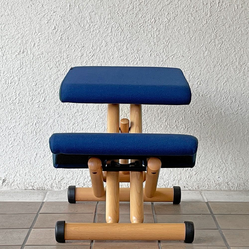 ストッケ STOKKE ヴァリエ VARIER マルチバランス MULTI バランスチェア ブルー 学習椅子 北欧家具 ◇