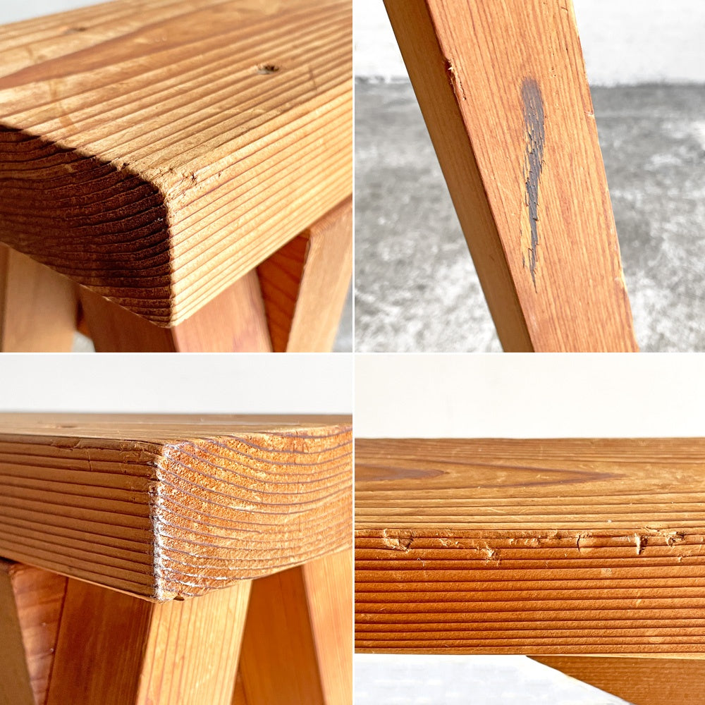 石巻工房 Ishinomaki Laboratory 工房 ベンチ KOBO BENCH 花台 プランタースタンド 屋久島地杉 芦沢啓治 H42.5cm ■