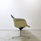 ハーマンミラー Herman Miller ビンテージ エアポートベンチ タンデムシート 4連 アームシェル 2nd ファブリック 新品張替え済 イームズ 希少 ●