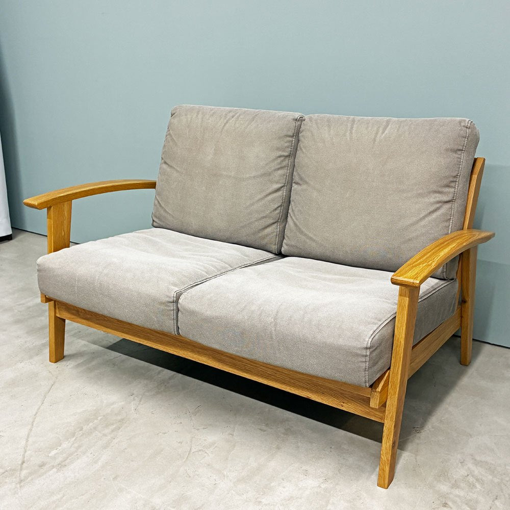 アーバンリサーチ ドアーズ DOORS LIVING PRODUCTS Bothy Modern Sofa 2Pソファ 2シーター オーク無垢材 ベージュ 定価￥113,300- ◎
