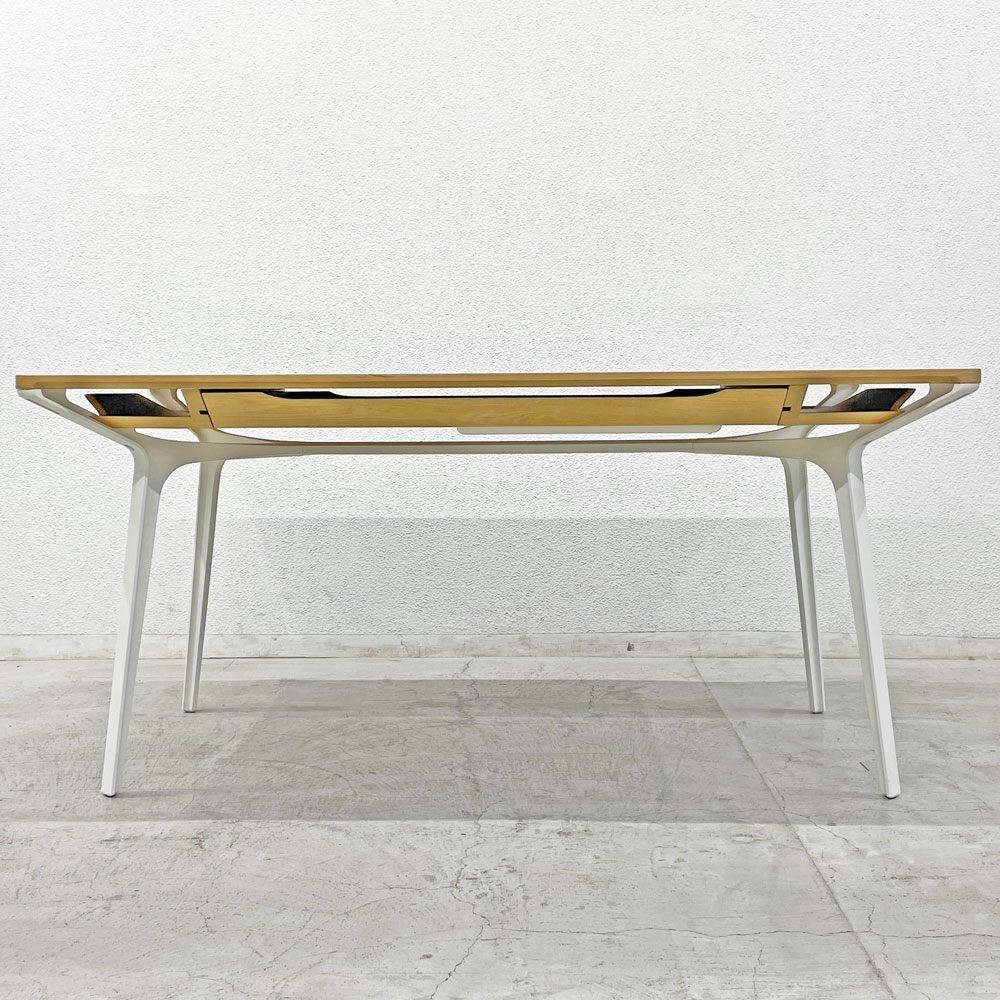 Herman Miller カラフテーブル Carafe Table W160cm デスク ダイニングテーブル ドロワー付き 配線孔 参考価格約533,500円 廃番 〓