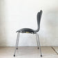 フリッツハンセン Fritz Hansen セブンチェア ダイニングチェア ブラック ラッカー再塗装 アルネ・ヤコブセン デンマーク スタッキングチェア 北欧家具 ★