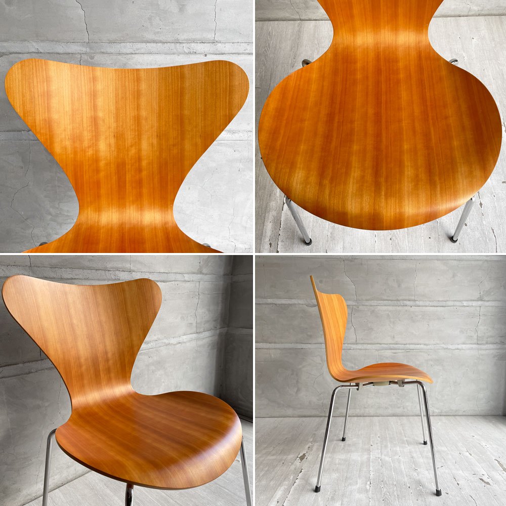 フリッツハンセン Fritz Hansen セブンチェア Seven Chair ダイニングチェア アルネヤコブセン Arne Jacobsen ナチュラルチェリー 北欧家具 A ♪
