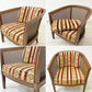 ドレクセルヘリテイジ DREXEL HERITAGE トライユン TRIUNE アップホルスタリーチェア UPHOLSTERY CHAIR ラタン張り USビンテージ B ●