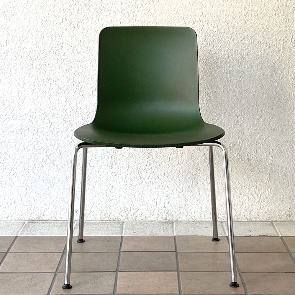 ヴィトラ vitra ハルチューブ HAL Tube サイドチェア ダイニングチェア スタッカブル グリーン ジャスパー・モリソン A ◇