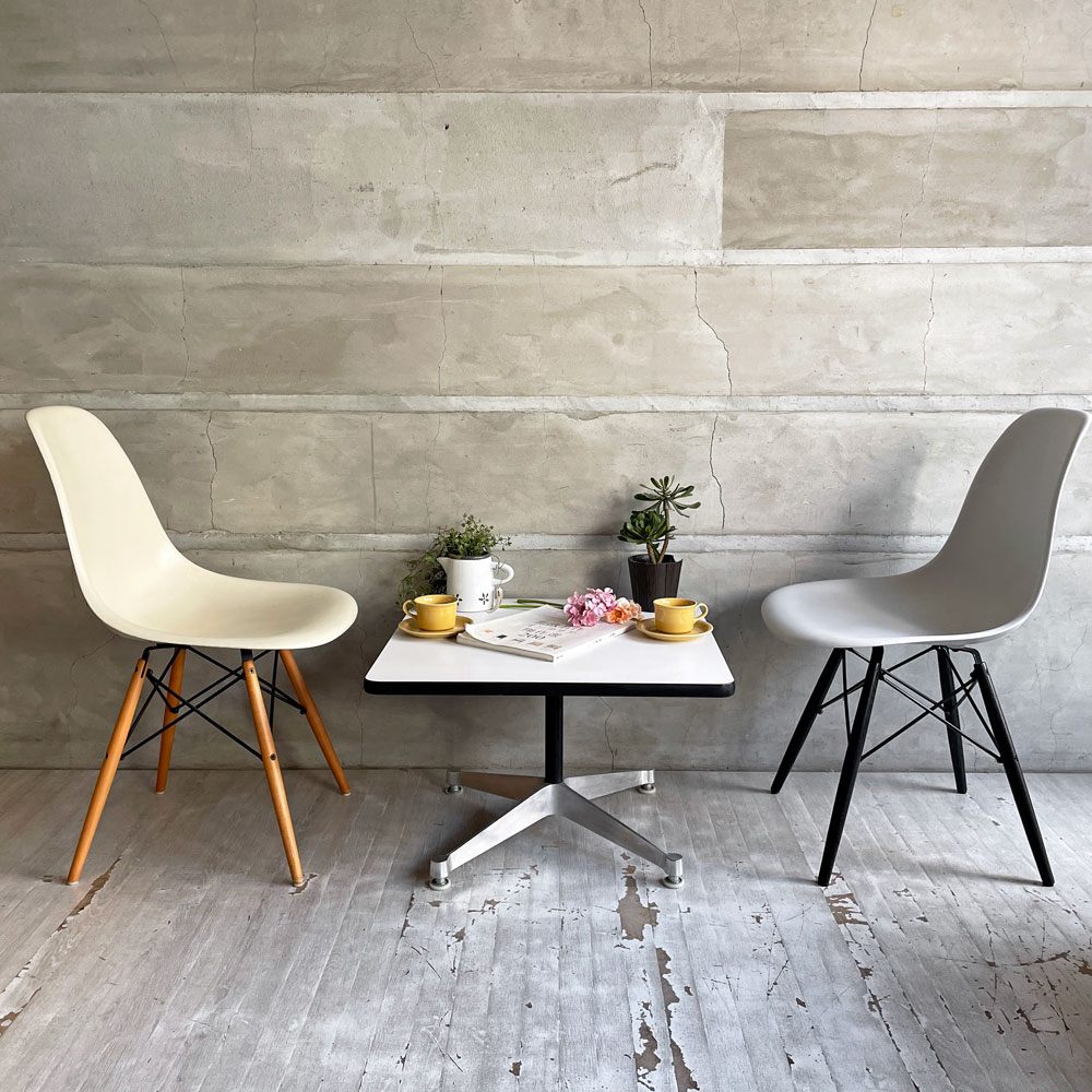 ハーマンミラー Herman Miller ビンテージ コントラクトテーブル スクエア ローテーブル コーヒーテーブル イームズ ミッドセンチュリー W60cm 廃番サイズ ♪