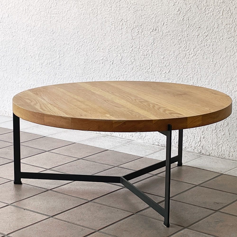 ディーケースリー dk3 プラトー PLATEAU リビングテーブル オーク無垢材 Φ80cm ローテーブル デンマーク ACTUS取り扱い 定価139,700円 ◇