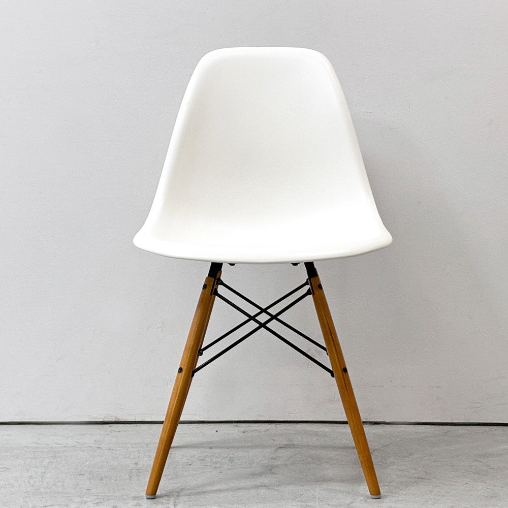 ヴィトラ vitra サイドシェルチェア ポリプロピレン製 ホワイト ドゥエルレッグ DSW C&R イームズ ミッドセンチュリー ●