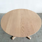 アクタス ACTUS タイム THYME ダイニングテーブル ラウンド W120cm オーク無垢材 ウレタン塗装 ミルク ナチュラル 定価￥149,600- 〓