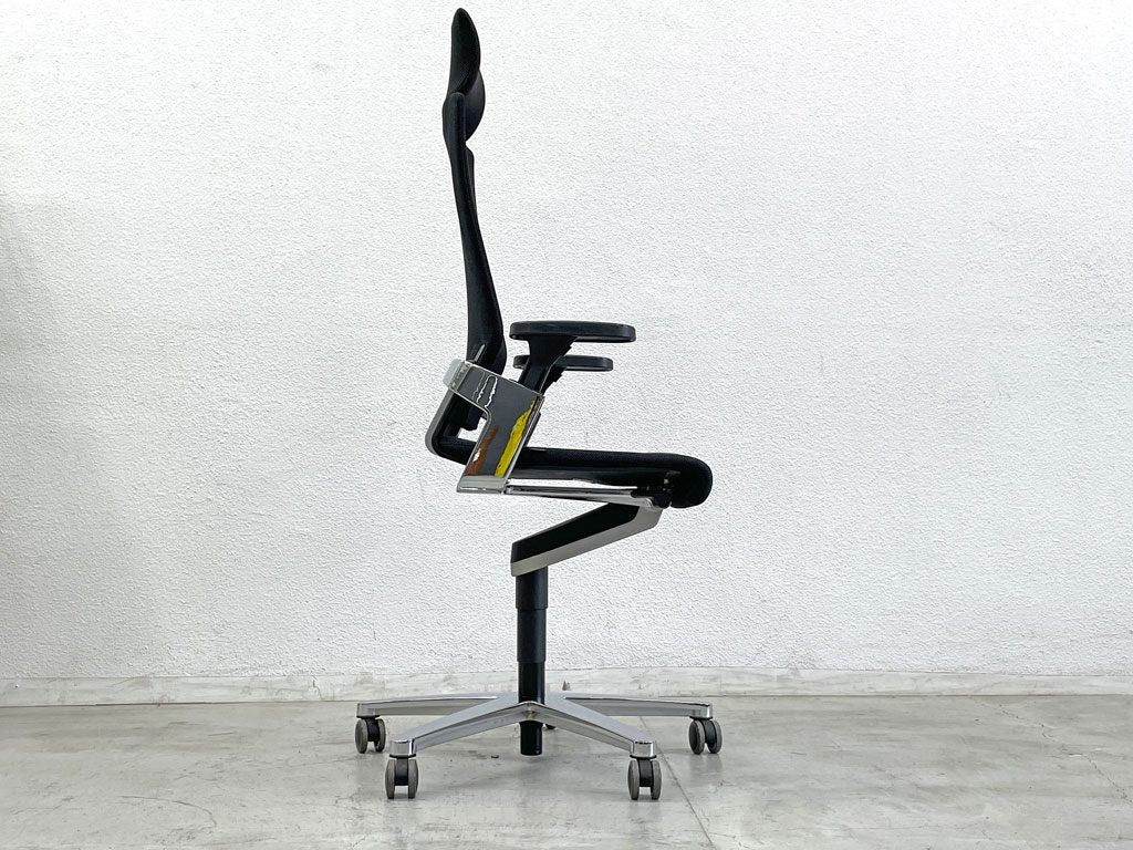 ウィルクハーン Wilkhahn オン チェア ON Chair ハイバック アームチェア ヘッドレスト付 オフィスチェア グッドデザイン賞 C 参考価格約36万円〓