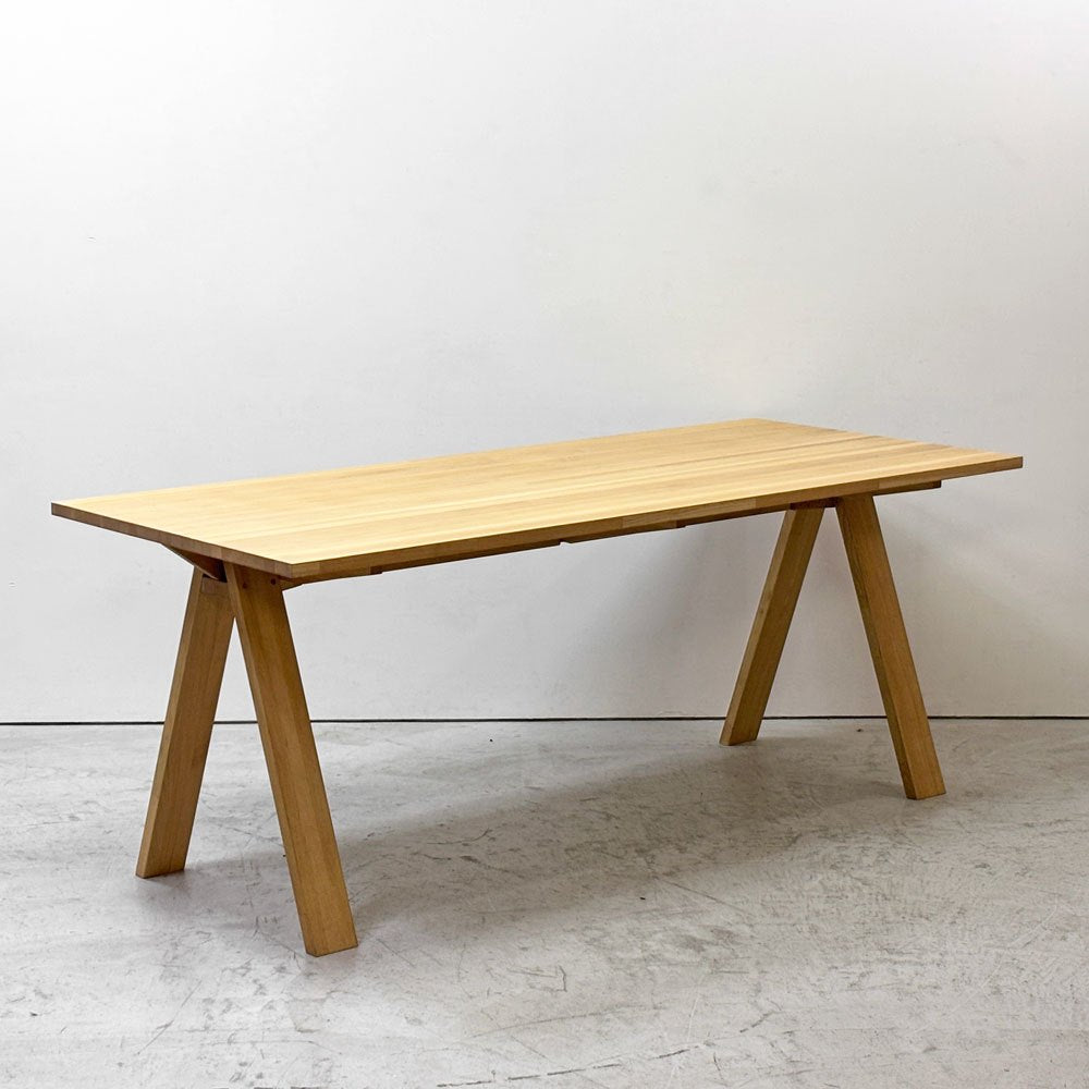石巻工房 Ishinomaki Laboratory 工房 テーブル メイカーパック KOBO TABLE by Karimoku ダイニングテーブル 国産 ナラ材 W180cm 芦沢啓治 ●