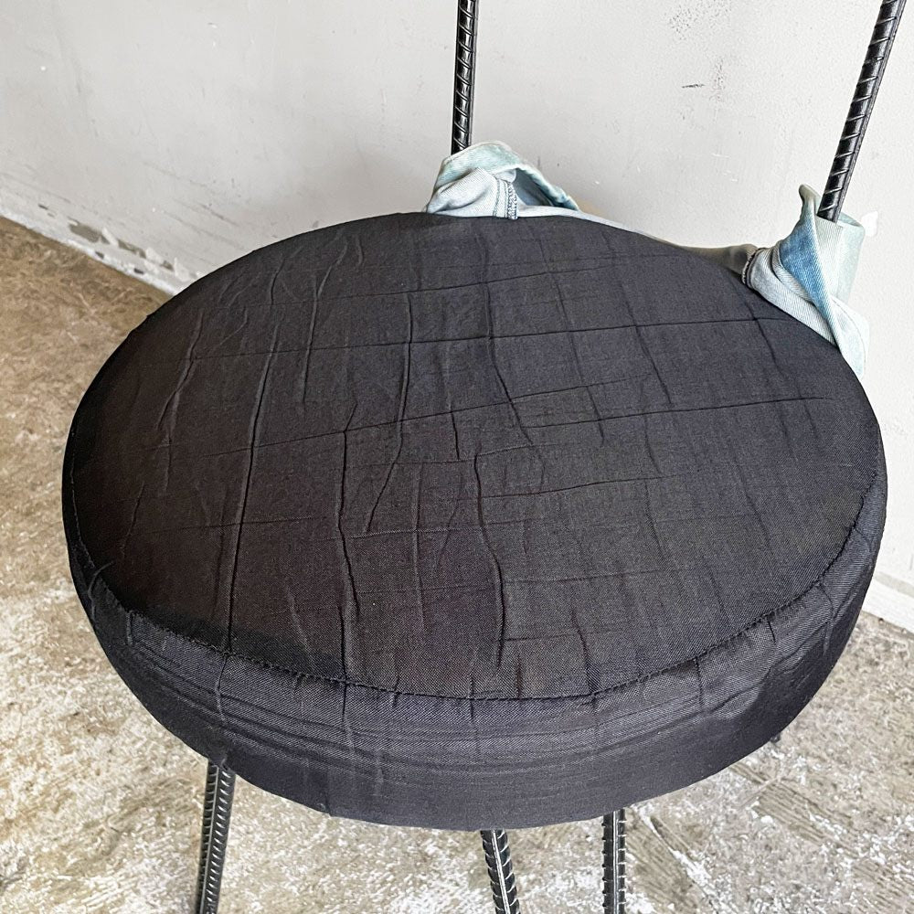 ディーボディ d-Bodhi カンパーニャ チェア デニム CAMPAGNA CHAIR ダイニングチェア チーク古材×アイアンレッグ インダストリアルデザイン A ■
