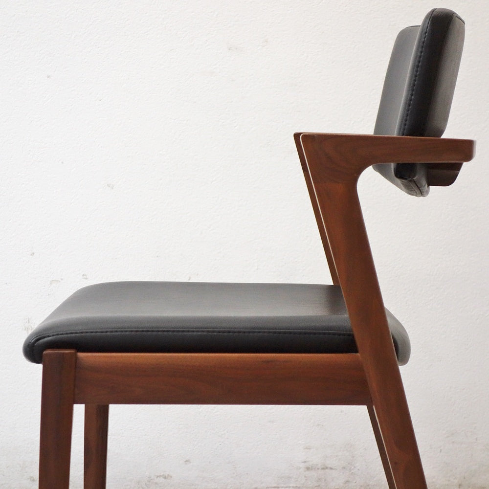 冨士ファニチア FUJI FURNITURE コティ Koti アームレスチェア ウォールナット材 ハーフアーム D03780N B ●