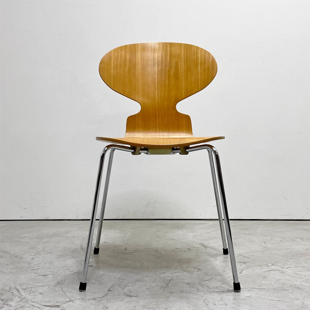 フリッツハンセン Fritz Hansen 3101 アリンコチェア アントチェア 4本脚 ナチュラルビーチ ラッカー仕上げ フェルトグライズ アルネ・ヤコブセン B ●