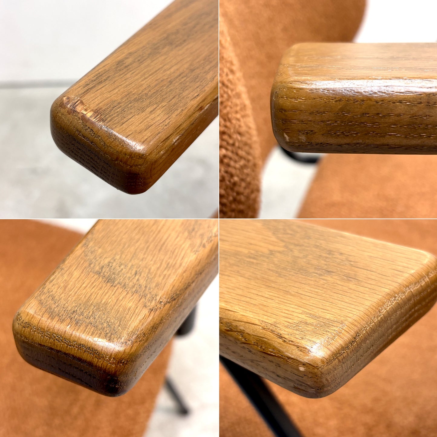 クラッシュゲート CRASHGATE ノットアンティークス Knot Antiques アボック ABOCK ダイニングチェア 肘付 アームチェア ファブリック オーク材 展示品 ●