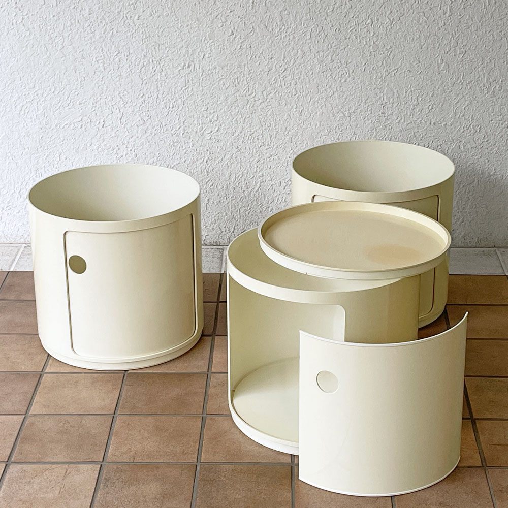 カルテル Kartell ラウンドエレメント Round Element Hタイプ 3段 ホワイト アンナ・カステッリ・フェリエーリ イタリア ◇