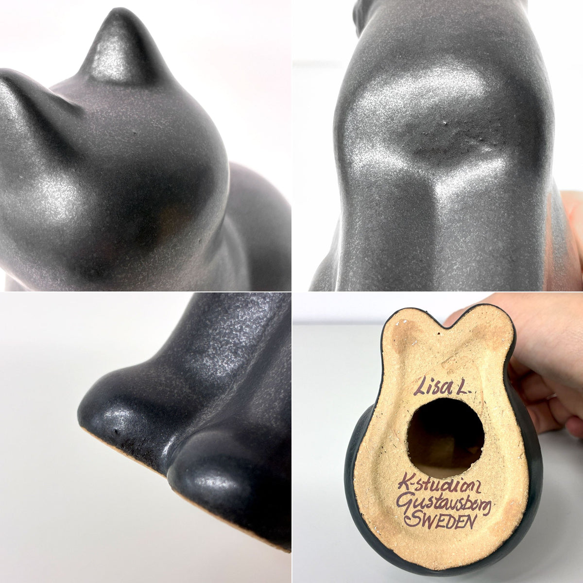 グスタフスベリ GUSTAVSBERG K-Studion リサラーソン Lisa Larson キャットマンズ CAT MANS Mサイズ H14cm フィギュリン 現行品 ◎