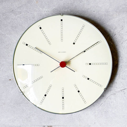 ローゼンダール Rosendahl バンカーズ BANKERS ウォールクロック 壁掛け時計 Φ21cm アルネ・ヤコブセン Arne Jacobsen デンマーク モダンデザイン ★