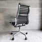 ハーマンミラー Herman Miller アルミナムグループ エグゼクティブチェア ハイバック レザーシート 本革 ブラック 5本脚 C&Rイームズ ミッドセンチュリー ♪