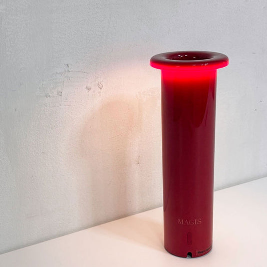 ●マジス MAGIS ブーケ Bouquet ポータブルランプ フラワーベース ボルドー 内蔵型LED 調光可 箱付 ブロリアート・トラヴェルソ 定価￥39,600- 未使用品