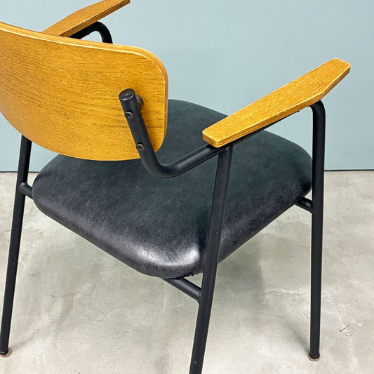 ジャーナルスタンダードファニチャー jsF サンク SENS アームチェア スチール×オーク材 インダストリアルデザイン A ◎