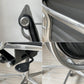 ハーマンミラー Herman Miller アルミナムグループ マネジメントチェア 本革 5本脚 C&Rイームズ ミッドセンチュリー ガス圧昇降 リクライニング ★