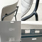 コクヨ KOKUYO オフセットフレームチェア offset frame chair オフィスチェア スタッキングチェア 4本脚 ファブリックシート スカイグレー キャスター D ●