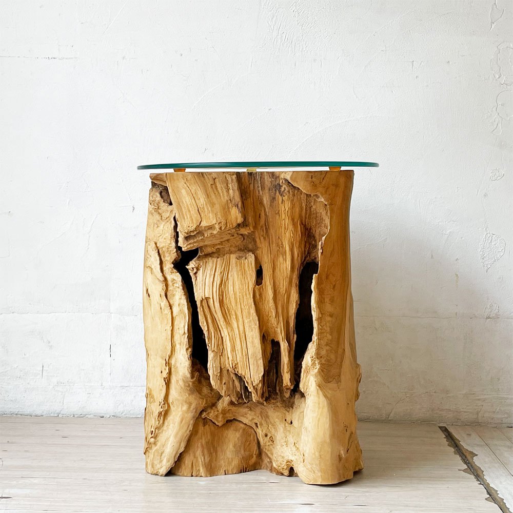 ダリールズ DAREELS トアーサイドテーブル TOOR SIDE TABLE アジアンチーク デビッド・ジョフラ 古材 定価￥62,700- ★