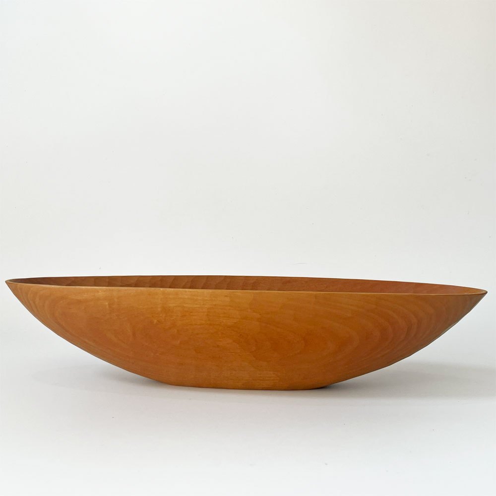 三谷龍二 Ryuji Mitani 舟型ボウル 山桜 33×10×6.8㎝ 木の器 木工 現代作家 ★