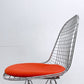 ヴィトラ vitra ワイヤーチェア Eames Wire Chair DKR5 エッフェルベース シートパッド付 レッドカラー C&R イームズ ミッドセンチュリー ●