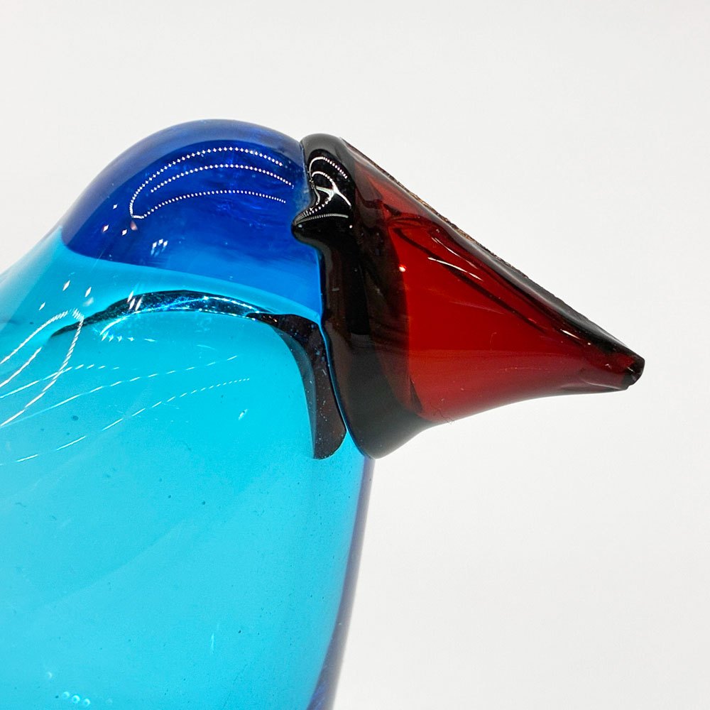 ヌータヤルヴィ Nuutajarvi バーズバイトイッカ Birds by Toikka シエッポ Sieppo ブルー オイバ トイッカ Oiva Toikka イッタラバード 北欧雑貨 ビンテージ 希少  ★