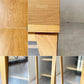無印良品 MUJI オーク材 キャビネット ガラス扉 棚板3枚 収納家具 食器棚 キッチンボード W88 ★