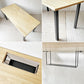 かなでもの KANADEMONO ザ・テーブル THE TABLE デスク ミーティングテーブル ラバーウッド無垢集成材 スチール 配線孔＆配線孔トレー付き 定価￥63,800- ★