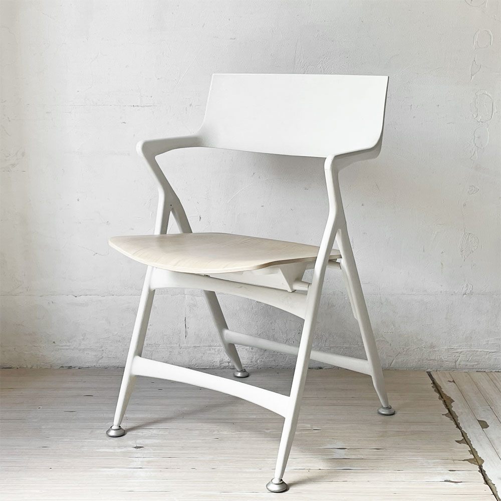 カルテル kartell ドリーチェア Dolly Chair プライウッドシート ホワイトウォッシュ 折りたたみ アントニオ・チッテリオ イタリア 希少廃番 ★