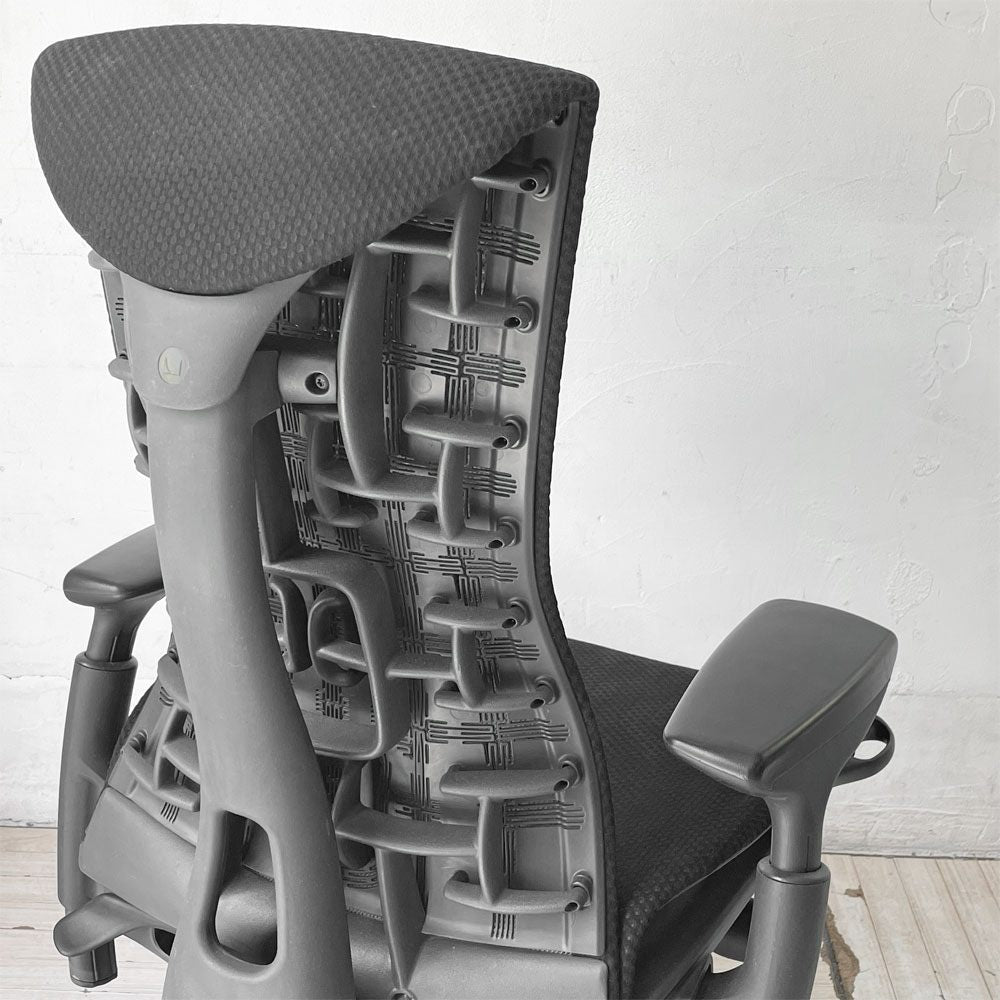 ハーマンミラー Herman Miller エンボディチェア デスクチェア オフィスチェア ジェフ・ウェバー ビル・スタンフ バランス ファブリック ブラック 廃番 参考価格￥284.900- ★