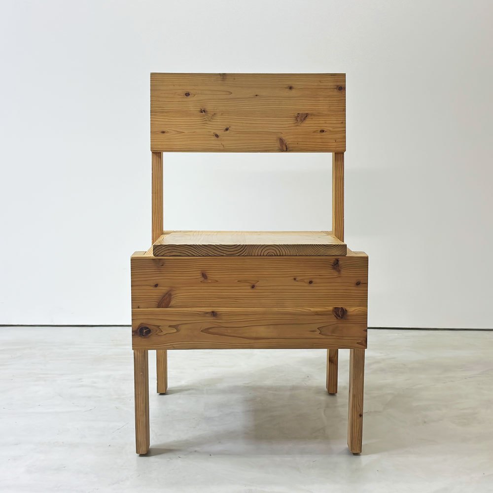 エンツォマーリ Enzo Mari デザイン セディア チェア SEDIA 1 CHAIR ダイニングチェア 国産杉材使用 工房製作品 ●