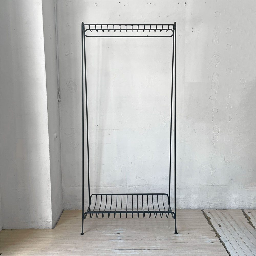 ウニコ unico ステラ STELLA ワイドハンガー ハンガーラック アイアン ブラック H156cm インダストリアル レトロ ★