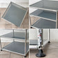 ユーエスエムハラー USM Haller モジュラーファニチャー Modular Furniture 1列3段 オープンシェルフ ディスプレイラック w52.5×D52.5×44.5cm グレー モダンデザイン スイス 参考価格83,056円 ◇