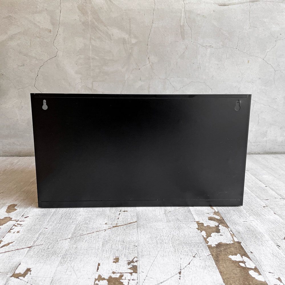 ビスレー BISLEY 3段 レターラック ブラック 書類棚 A4サイズ 横型 W38.5cm 壁掛け可 デスクアクセサリー 英国 ♪