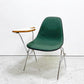 ハーマンミラー Herman Miller サイドシェルチェア セカンド 2nd ビンテージ アプホルスター スクールベース スタッキングベース 肘掛けテーブル付 イームズ ミッドセンチュリー D ●