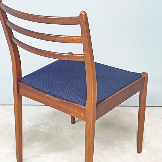 エベネゼルグーム Ebenezer Gomme ジープラン G-PLAN チーク材 ダイニングチェア Victor Wilkins ファブリック張替え済 英国 UKビンテージ A ◎