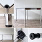 USMモジュラーファニチャー USM Haller USMハラーテーブル ワーキングデスク ダイニングテーブル W150×D75×H74cm アジャスター パールグレーラミネート(ホワイト) 高さ調整機能付 A ◇