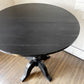 ウッドハウスコッド WOOD HOUSE COD パイン材 カフェテーブル ラウンド Φ66.5cm ブラックペイント フレンチカントリー シャビーシック ◎