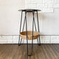 イデー IDEE ワラビー WALLABY SIDE TABLE サイドテーブル ラタン×スチール ブラック H60cm ナチュラルモダン 廃番サイズ ◎