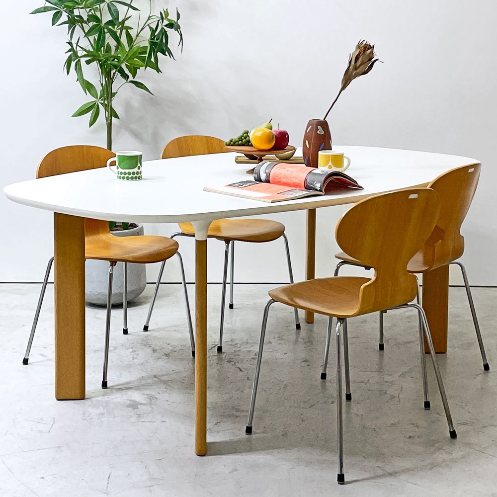 フリッツハンセン Fritz Hansen アナログテーブル Analog JH63 ラミネートトップ オーク無垢材 ダイニングテーブル デンマーク 定価約￥344,080- ●